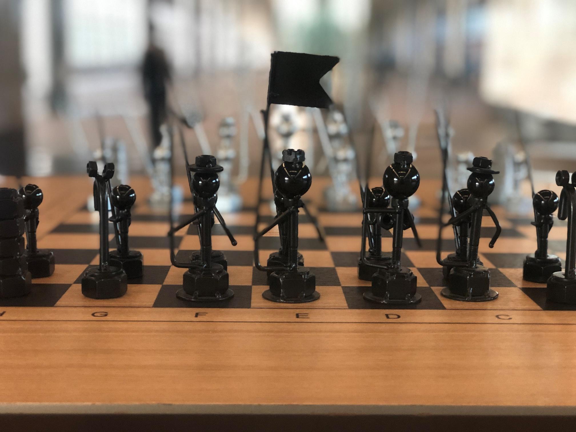 История игры в шахматных комплектах