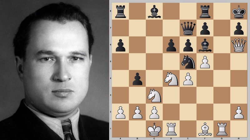 Комбинация Ратмира Холмова в Сицилианской защите